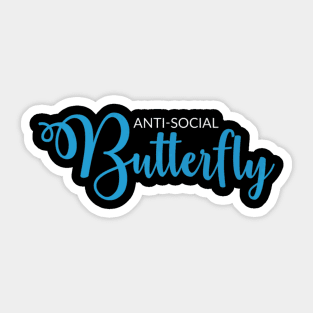 Anti Social Butterfly Sticker